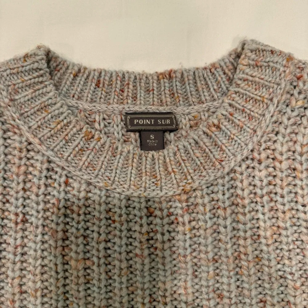 J CREW POINT SUR chunky ribbed crewneck sweater
